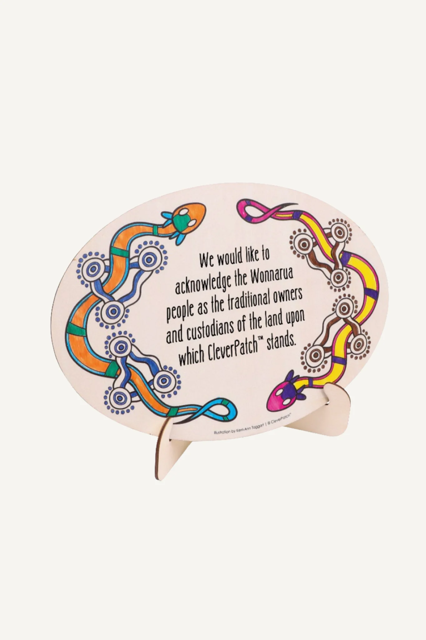 Indigenous Designed Wooden Standing Plaques - Pack of 10 - Image 3